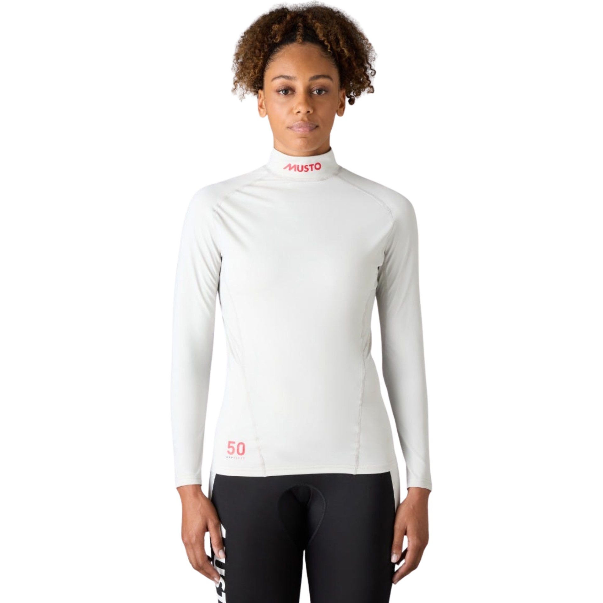 2026 Musto Womens Flexlite Cool Long Sleeve Top 82536 - Platinum